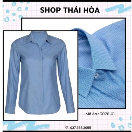 Áo sơ mi thái hòa mã 3076 vải sợi tre thoáng mát