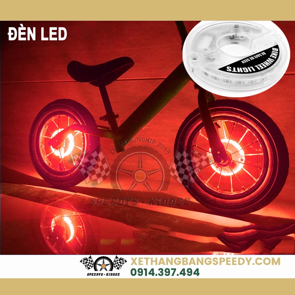 ĐÈN LED GẮN BÁNH XE THĂNG BẰNG, xe đạp loại xạc cảm biến rung