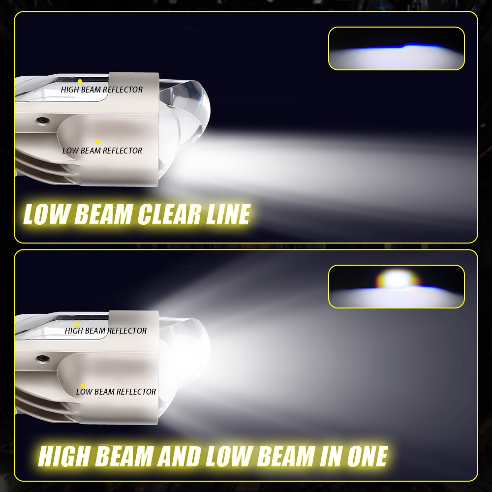 Bóng Đèn LED Mini Màu Sắc Kép 100W H4 20000LM 3000K 6000K Chất Lượng Cao Cho Xe Hơi