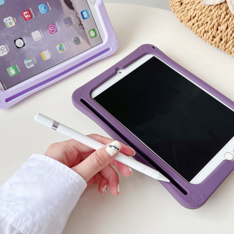 Ốp Máy Tính Bảng Mềm Có Ngăn Đựng Bút Và Dây Đeo Cho IPad Mini 3 / 4 / 5 / 6 2021 IPad Pro 11 Inch IPad 10.9 9.7 / 10.2