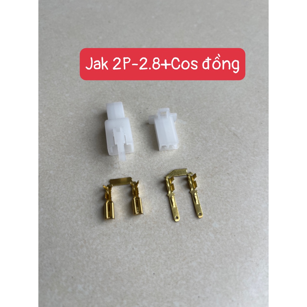 Bộ nhựa giắc cos xe máy đủ loại 2P 3P 4P cos 2.8mm dày đi kèm chuyên dụng