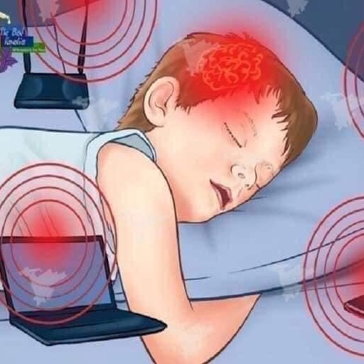 Miếng dán chống bức xạ điện thoại Kkomkkomi Hàn Quốc chắn sóng kích sóng điện thoại an toàn cho bé Minanbayvn