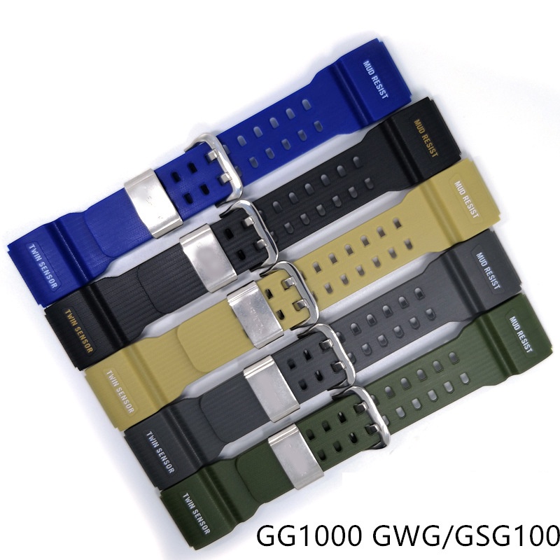 Dây Đeo Đồng Hồ Thể Thao Casio G-SHOCK GWG-100 / GSG-100 GG-1000 Bằng Da PU Chống Thấm Nước