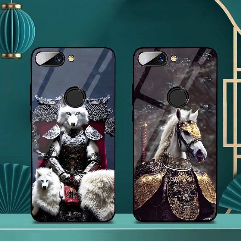 Ốp Lưng XIAOMI MI 8 LITE Mặt lưng kính cao cấp, thiết kế độc quyền 12 con giáp chiến binh