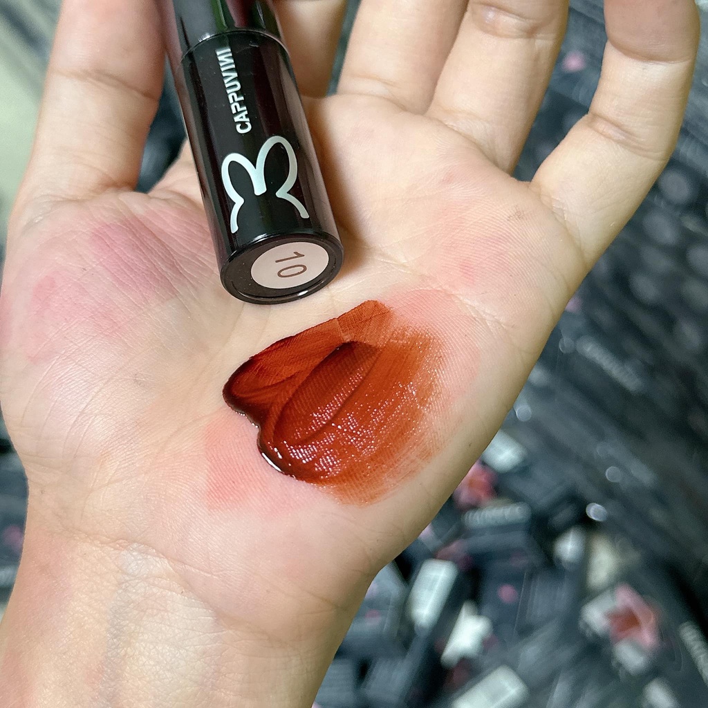 Son thỏ đen CAPPUVINI - Son tint lì màu số 10