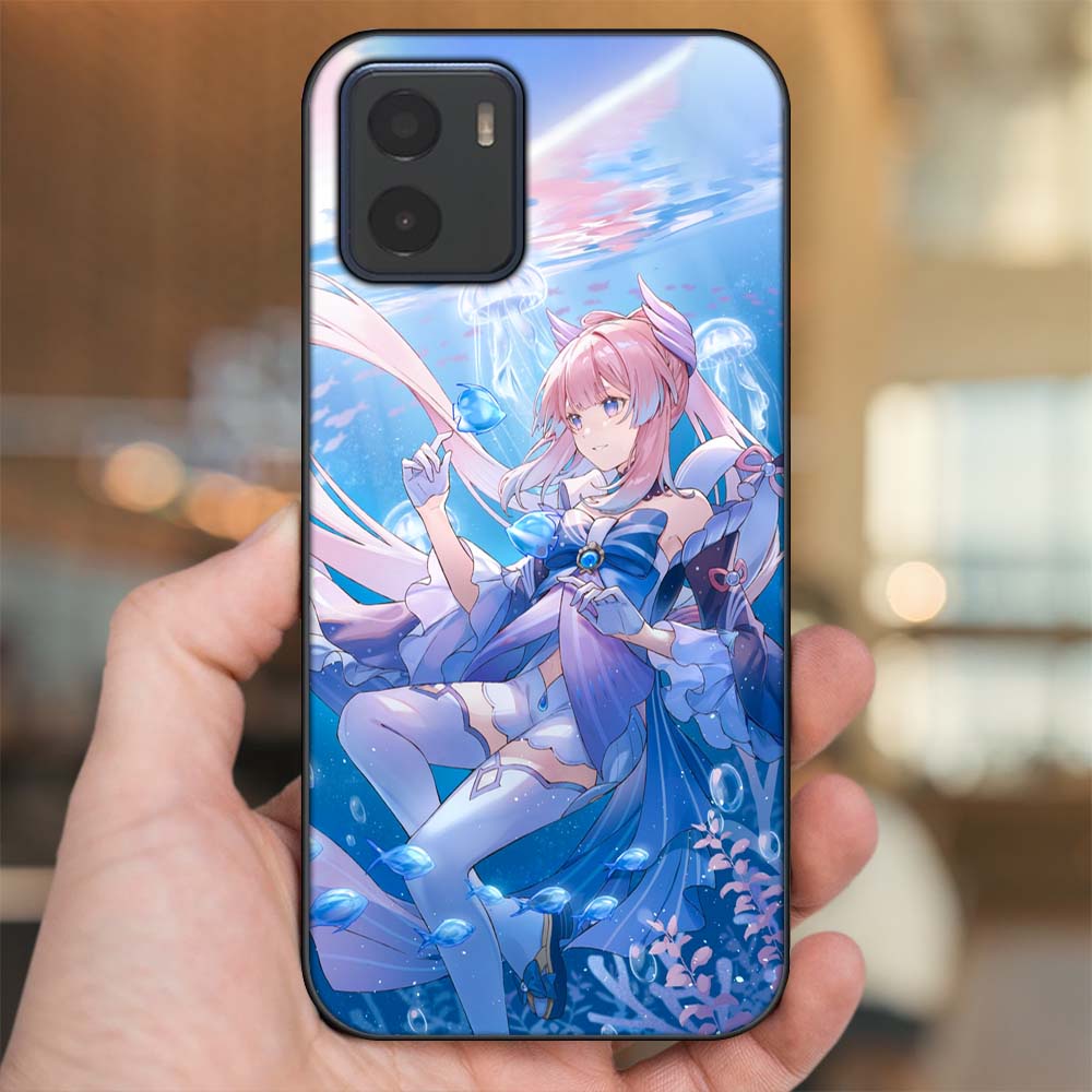 Ốp lưng Vivo Y15s, Y15a viền đen in hình Sangonomiya Kokomi Genshin Impact