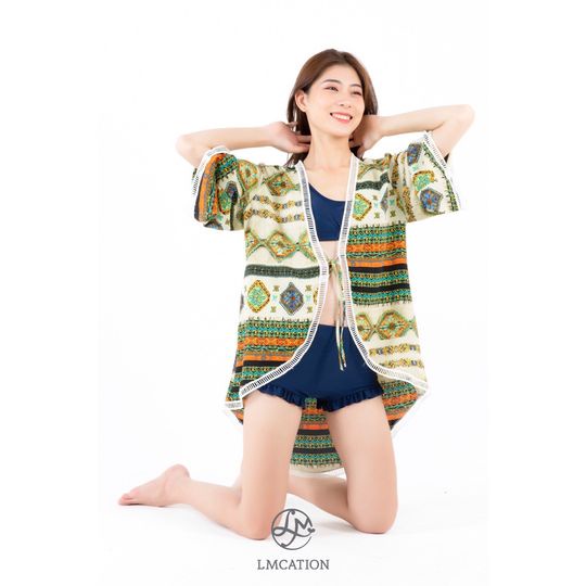 Áo Khoác Kimono Nữ LMcation Naomi - Màu Thổ Cẩm