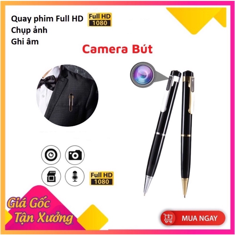 Camera quay video Full HD, chụp ảnh, ghi âm. Bảo hành 12 tháng