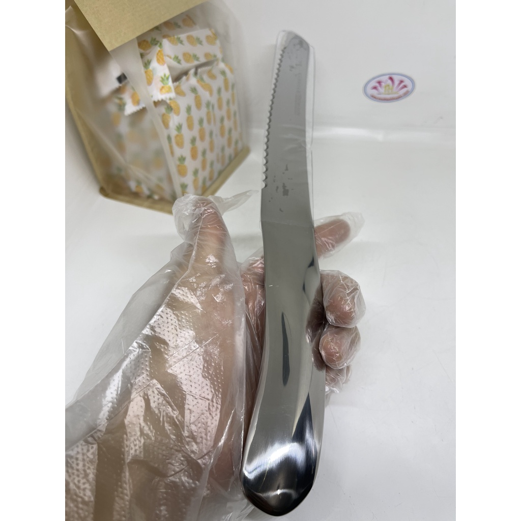 Dao cắt bánh răng cưa Kacheeg - Germany inox 420 toàn bộ 35cm ngọt ngào an toàn vệ sinh san trọng Hcm