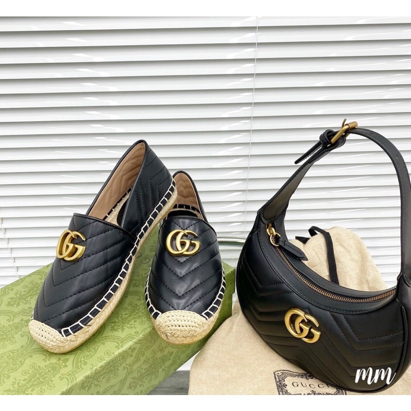 Giầy Slipon viền cói gu••cci super fullbox