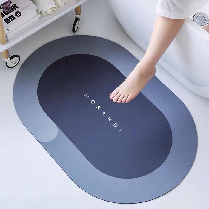 Thảm Silicon Siêu Thấm Hút, Lau Chân Trải Sàn Phòng Khách, Thảm Chùi Chân Nhà Tắm Đế Cao Su Chống Trượt Cao Cấp