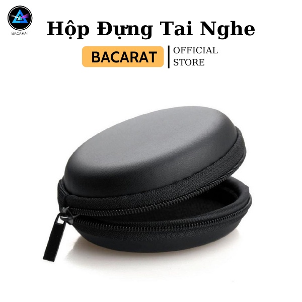 Hộp Đựng Tai Nghe BACARAT Chất Liệu Da PU Cao Cấp