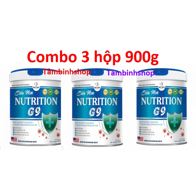 [Combo 3hộp 900g]   Sữa non Nutrition G9. HSD 2026