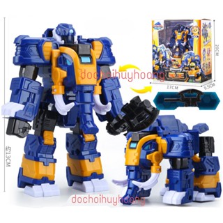  Lực lượng nhí x siêu nhân nhí animaltron Robot chiến binh thú Voi Elie Max 