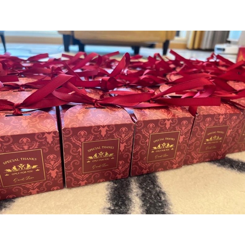 Hộp quà tặng Cảm ơn, hộp quà cưới mini tông màu sang trọng