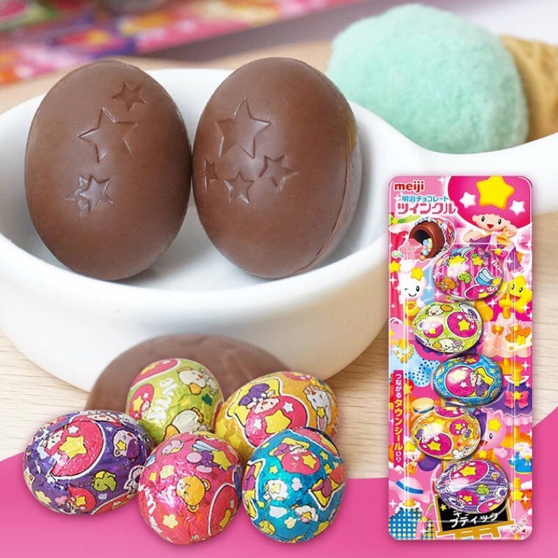 [Date 2024] Kẹo trứng socola Meiji Twinkle chocolate egg 260g