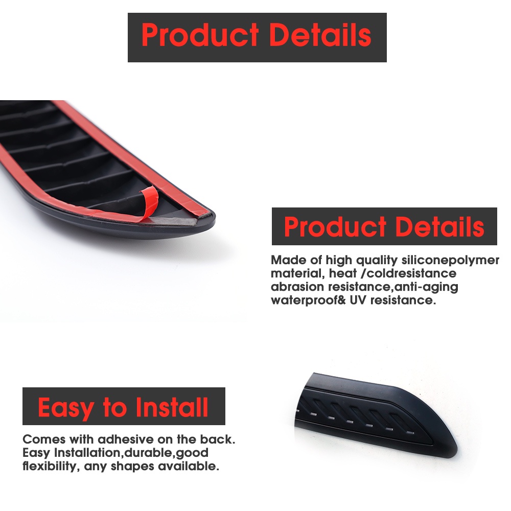 Bộ 2 Dải Dán Bảo Vệ Cạnh Cửa Xe Hơi Chống Va Chạm / Trầy Xước Tiện Dụng