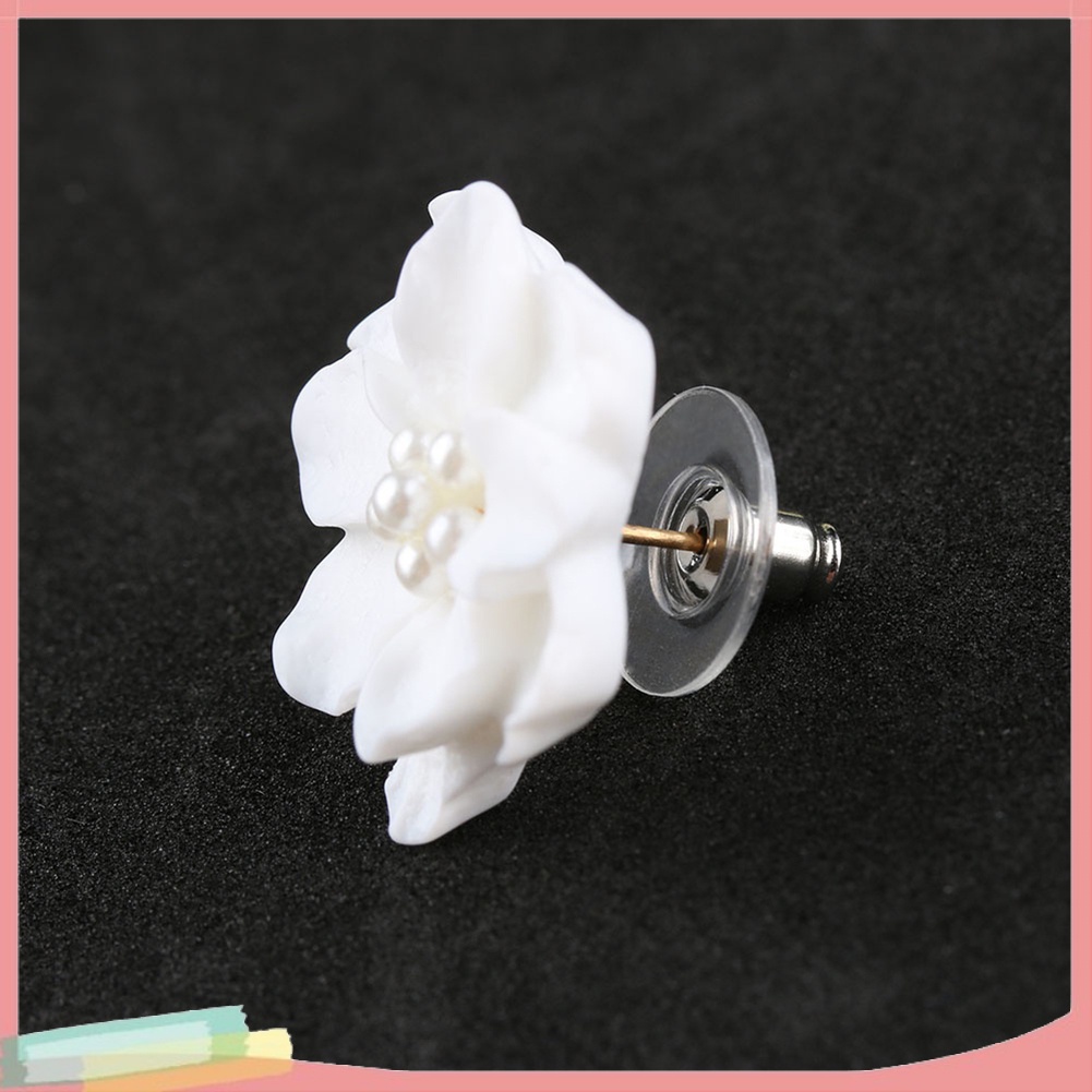 Đôi Khuyên Tai HìNh Hoa ĐíNh HạT NgọC Trai Giả ThờI Trang Cho Nữ