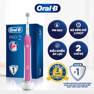 Bàn chải điện ORAL-B Pro 2000 UltraThin loại bỏ thêm đến 100% mảng bám
