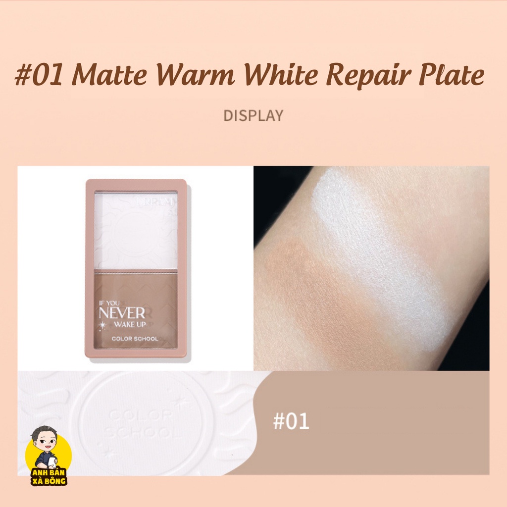 Bảng Phấn Tạo Khối & Bắt Sáng COLOR SCHOOL Light And Shadow Impression Preparing Powder CS019