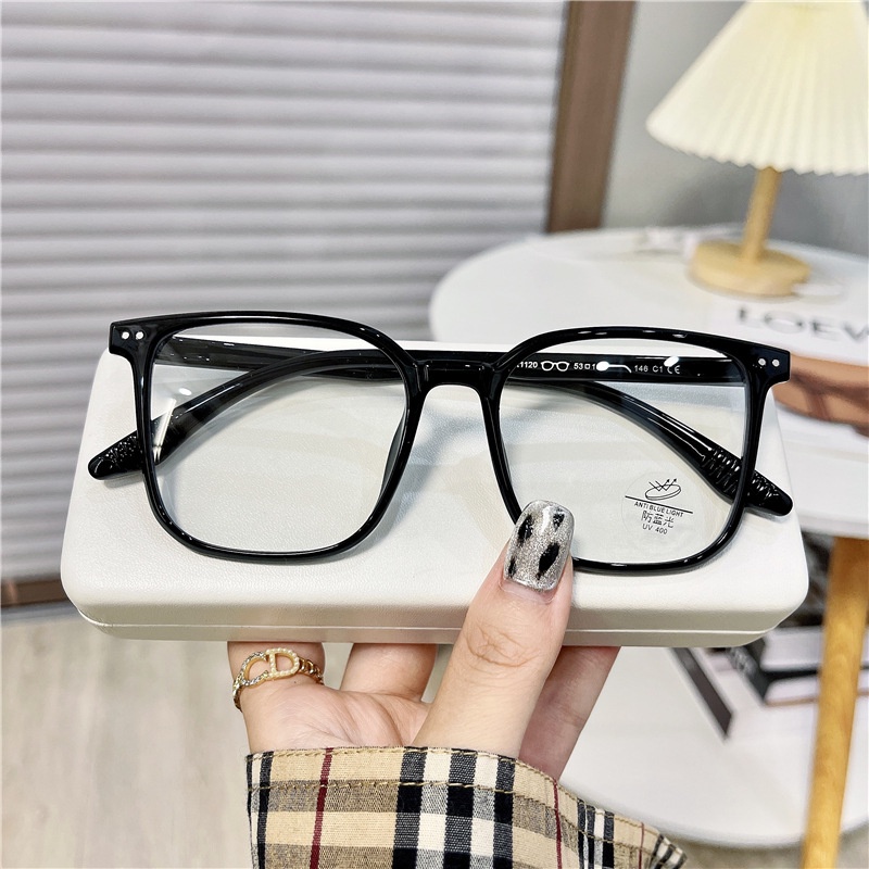 Gọng kính cận nữ nam chống UV400 và tia bức xạ style Hàn Quốc mắt kính hai chấm hit hot thời trang giá rẻ đẹp HANAS0 112