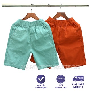 Quần Short Bé Trai Cao Cấp Size Đại Chất Vải Linen co giãn thoải mái (4 tuổi - 11 tuổi) NM-P02