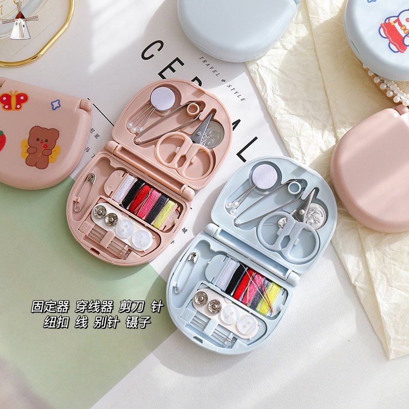 Hộp Dụng Cụ May Vá mini Họa Tiết Hoạt Hình Dễ Thương