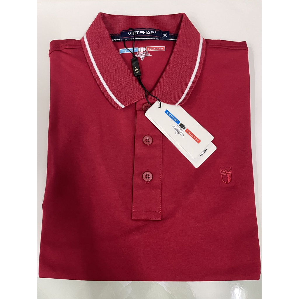Áo thun Polo nam VIỆT PHÁP cổ bẻ vải cá sấu may kĩ , form đẹp
