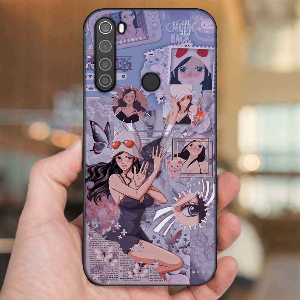 Ốp lưng Xiaomi Redmi Note 8 viền đen in hình Nico Robin One Piece Đảo Hải Tặc