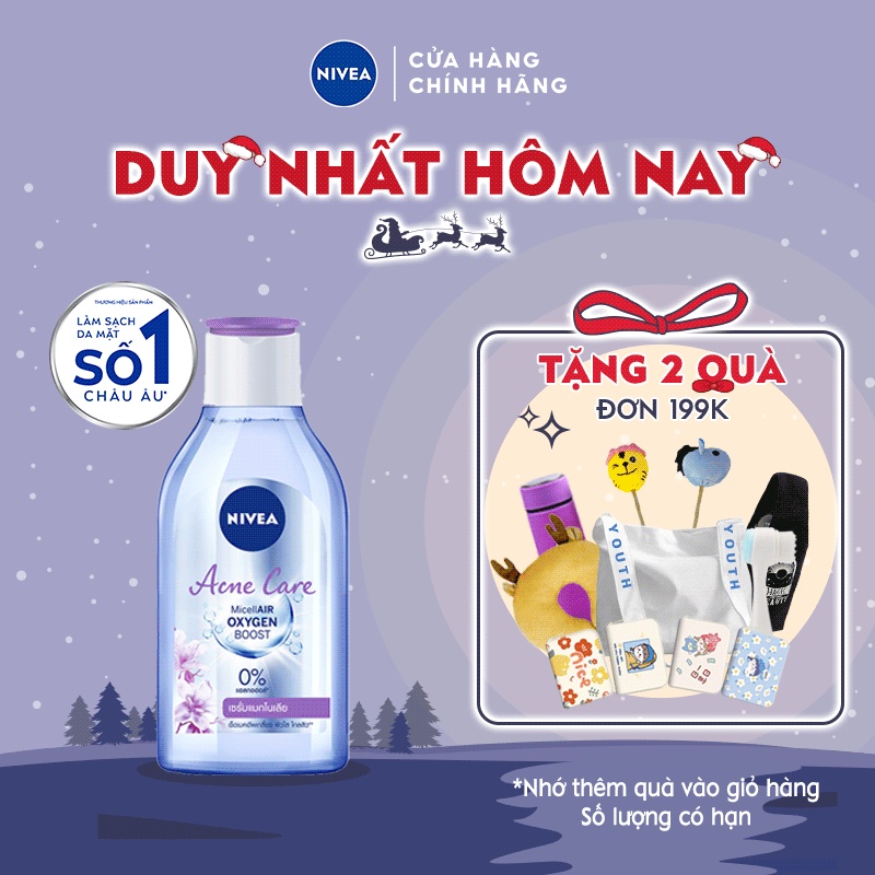 Nước Tẩy Trang NIVEA Ngừa Mụn Acne Care MicellAir Water 400ml 80116