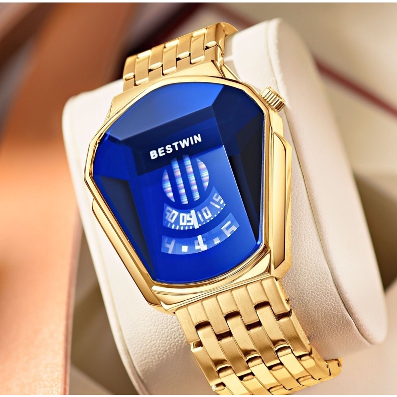 Đồng hồ Nam chính hãng Bestwin, Thời trang Nam, mặt số La mã kim dạ quang, không gỉr ơi