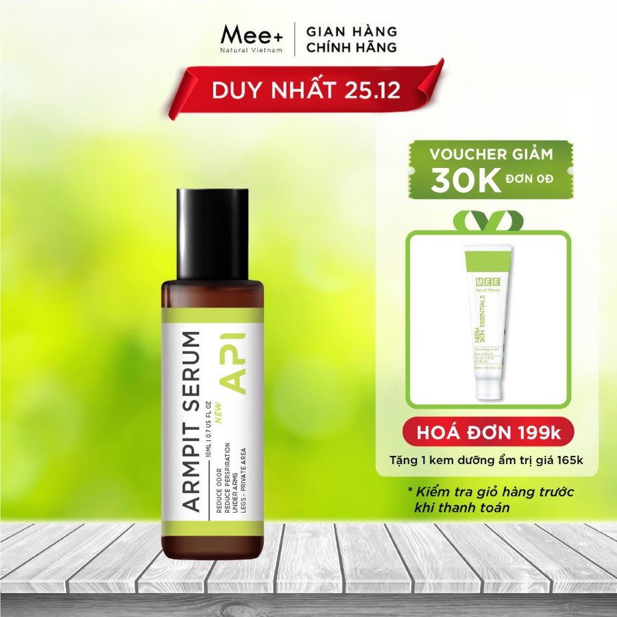 Khử mùi hôi nách API, Son nách API, Lăn khử mùi ngăn tiết mồ hôi 72h 10ml