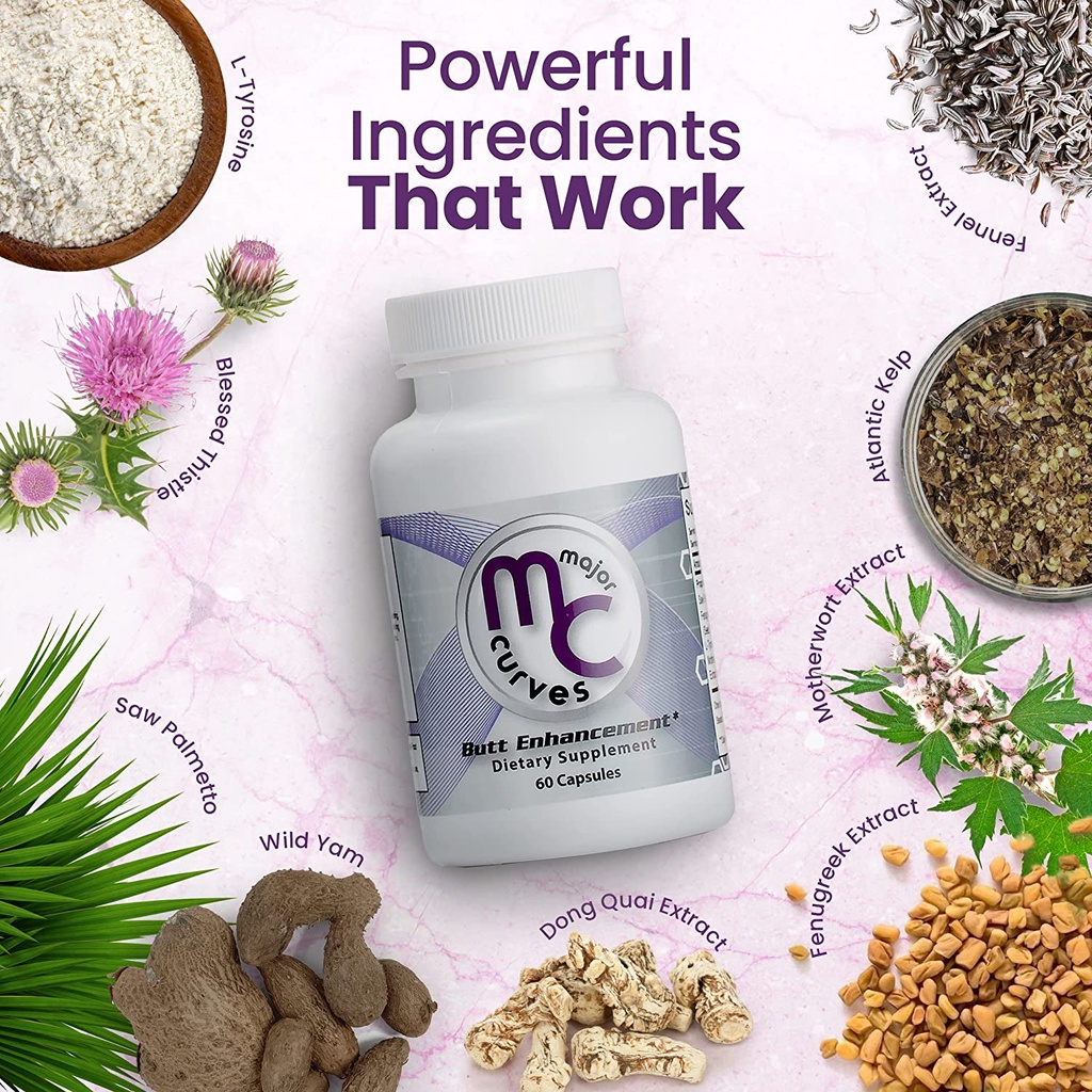 Viên Uống Tăng Vòng 3 Major Curves Butt Enhancement 60 Viên