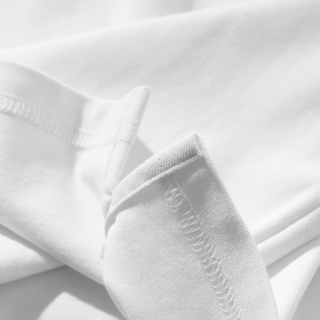 Áo thun Polo CRAW Unisex vải cá sấu co dãn 4 chiều dày dặn form gerular fit - 1 Sọc Xanh Be PL0043