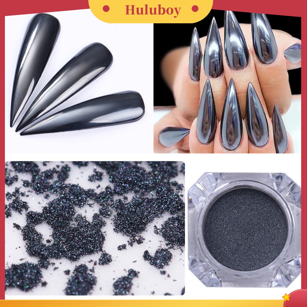 Bộ sơn móng tay hiệu ứng tráng gương màu đen