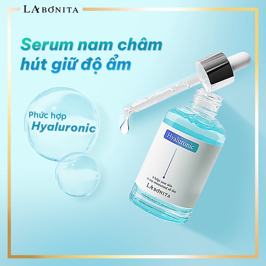 Serum dưỡng ẩm sáng da & tăng độ đàn hồi - LA BONITA Vital Hyaluronic Acid Serum 50ml
