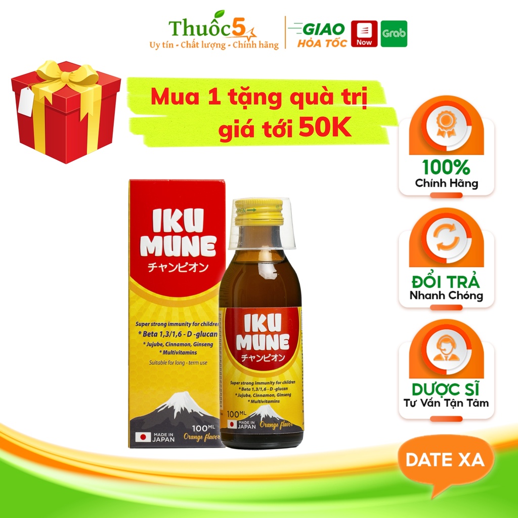 IKU MUNE- IKUMUNE tăng cường sức đề kháng cho trẻ nhập khẩu Japan lọ 100ml