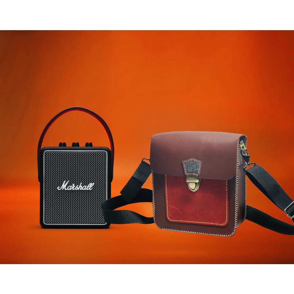 Túi đựng loa bluetooth Marshall STOCKWELL 1, 2 , CASE STOCKWELL , HÀNG THỦ CÔNG HANDMADE , TÚI ĐEO THỜI TRANG