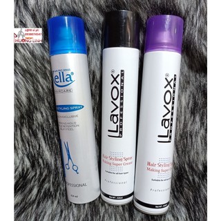 Keo xịt tóc cứng mềm lavox, kella