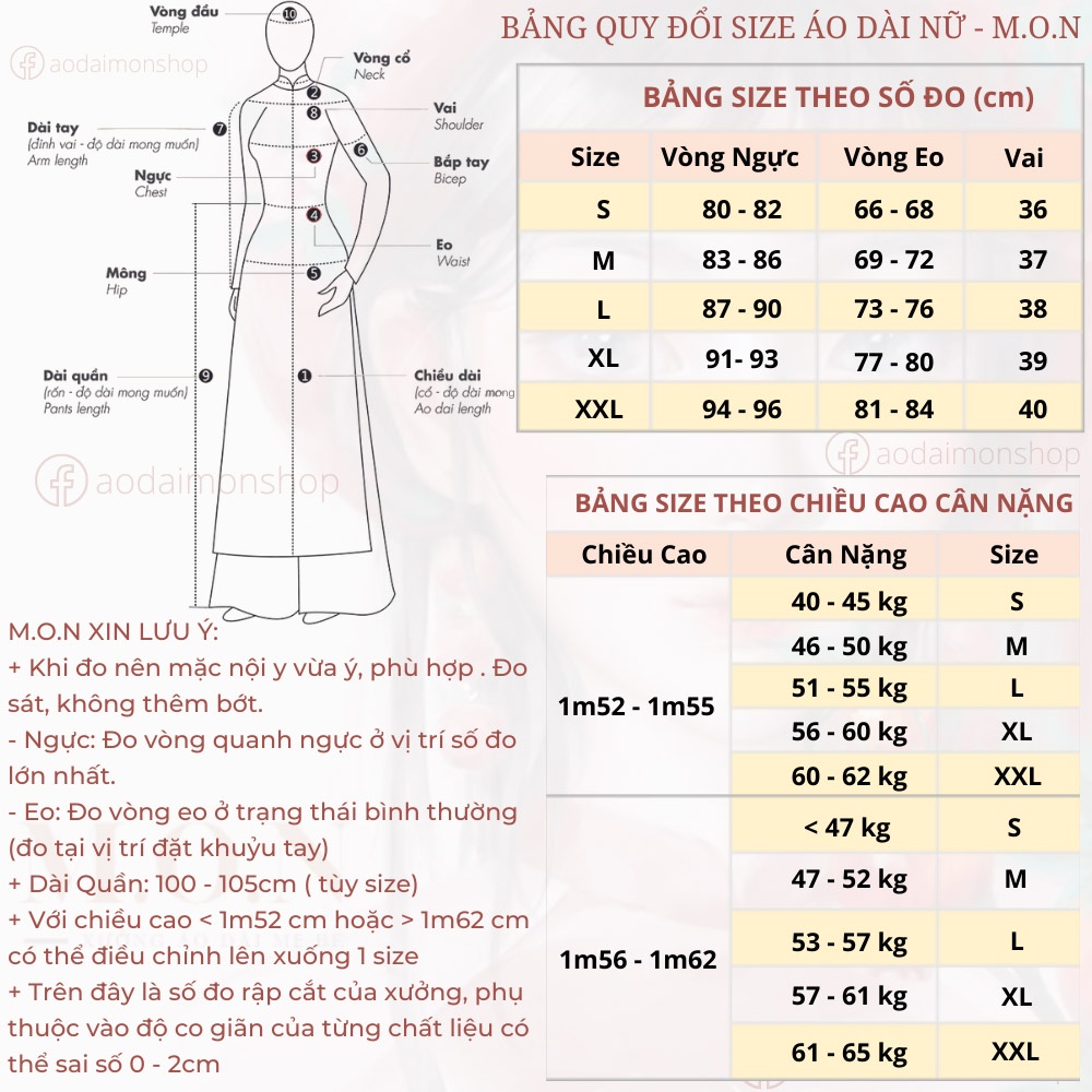 Áo Dài Mẹ Bé Lụa Cao Cấp Mát Lịm Thêu Hoa Hồng Diệp