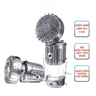 Quạt Đèn LED năng lượng mặt trời 3 trong 1 đèn tích hợp quạt
