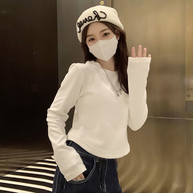 Áo Thun Tay Dài Cỡ Lớn Thời Trang Mùa Thu Mới 2022 Cho Nữ