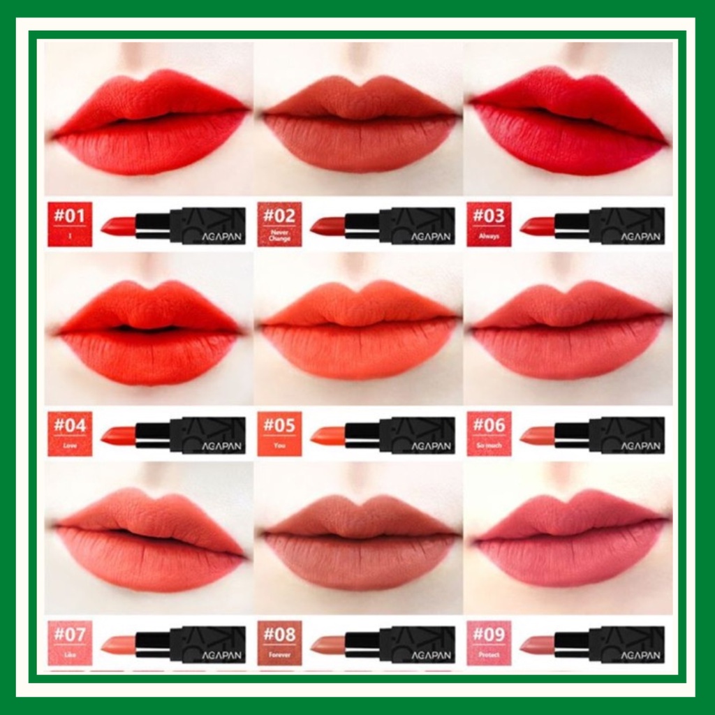 [Bansi]  🎁  Son thỏi lì AGAPAN 3.5g Sỉ  🎁
