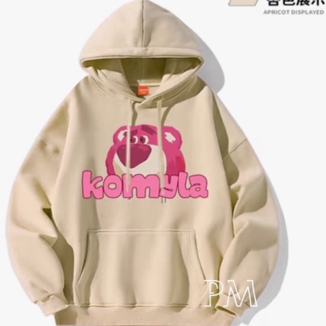 Áo hoodie gấu hồng KOMYLA PM11