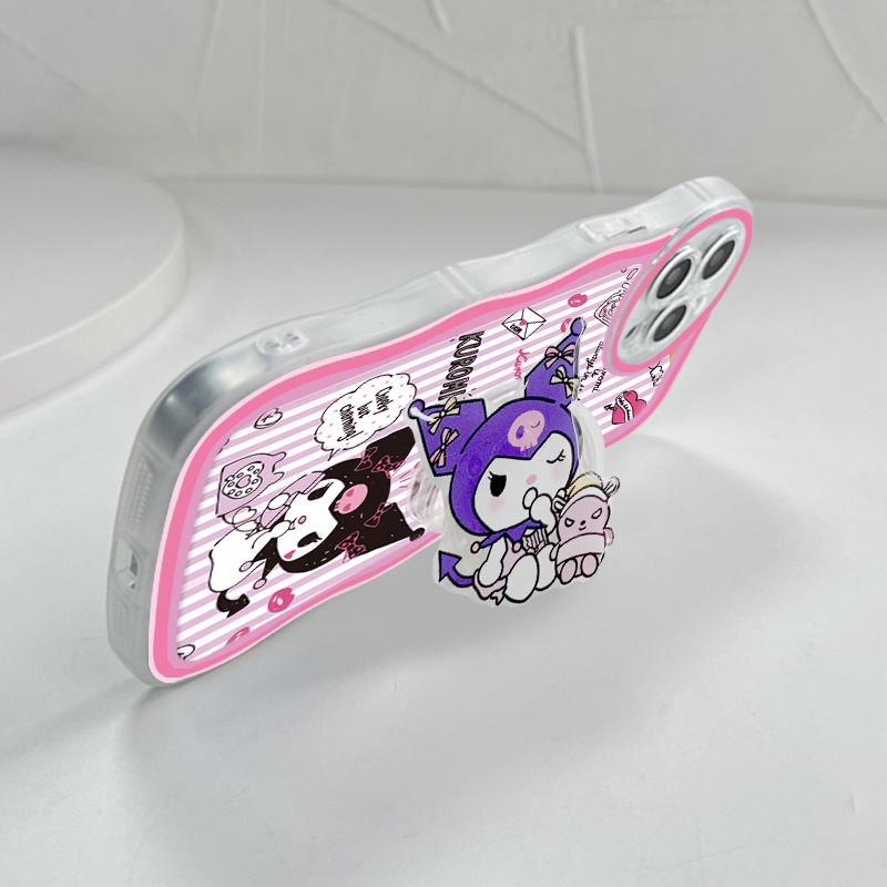 Samsung Galaxy S20 S10 FE Plus Ultra 5G Cho Ốp lưng điện thoại In Hình Cartoon Cute Kuromi With Free Holder