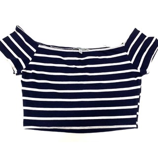 Áo croptop bẹt vai Forever 21 vnxk
