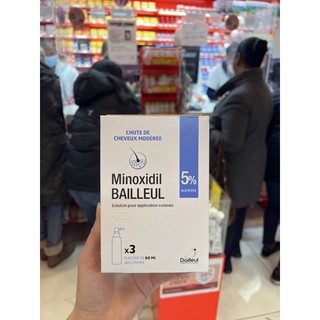 Xịt mọc tóc Minoxidil Bailleul 2%, 5% Pháp