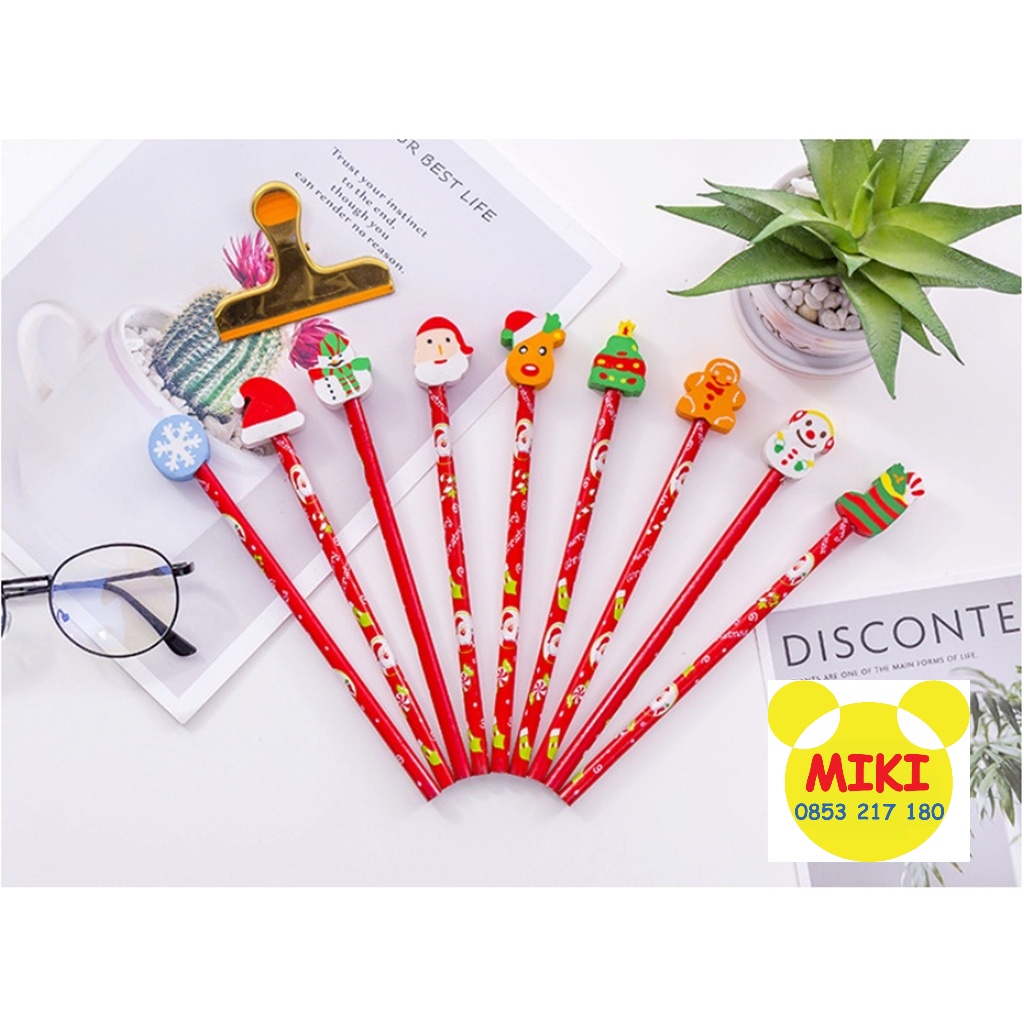 BÚT CHÌ ĐẦU GÔM NOEL