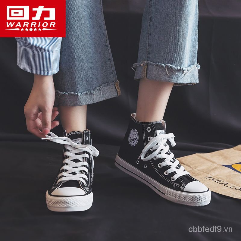 Giày Thể Thao Vải Canvas Cổ Cao Đế Dày Tăng Chiều Cao Phong Cách Hàn Quốc Thời Trang Mùa Xuân 2023 Cho Nữ