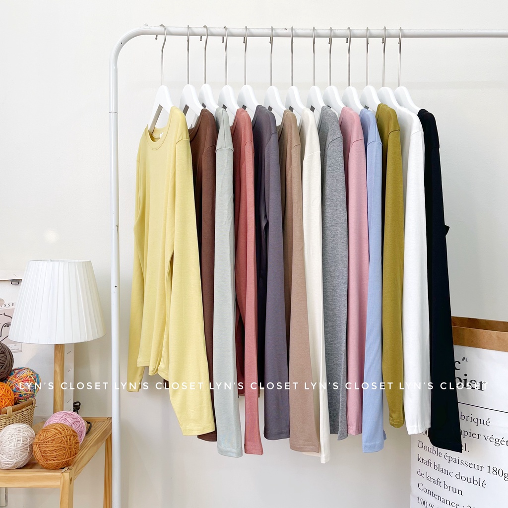 Áo thun tay dài freesize có 13 màu - Lyn's Closet